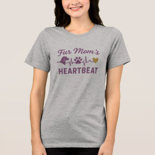 Hundemütter - Herzschlag der Pelzmutter Tri-Blend Shirt
