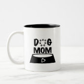 Hundemutter-Kaffeetasse Zweifarbige Tasse (Links)