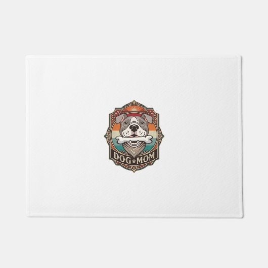 Hundemutter-Knochen-Bandana-Vintage-Rahmen_1 Fußmatte (Vorderseite)