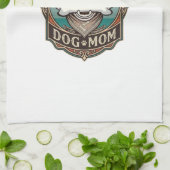 Hundemutter-Knochen-Bandana-Vintage-Rahmen_1 Geschirrtuch (Gefaltet)