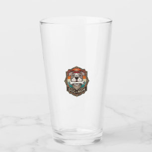 Hundemutter-Knochen-Bandana-Vintage-Rahmen_1 Glas