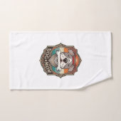 Hundemutter-Knochen-Bandana-Vintage-Rahmen_1 Handtuch (Handtuch)