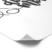 Hundemutter-Linienkunst-Design Minimalistischer Hu Poster (Ecke)