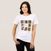 Hundemutter-Mama-Foto-Collage Tri-Blend Shirt (Vorderseite voll)