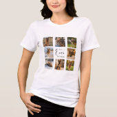 Hundemutter-Mama-Foto-Collage Tri-Blend Shirt (Vorderseite)