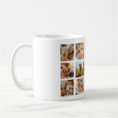 Hundemutter Mama Fotocollage weiß schwarz Kaffeetasse (Links)