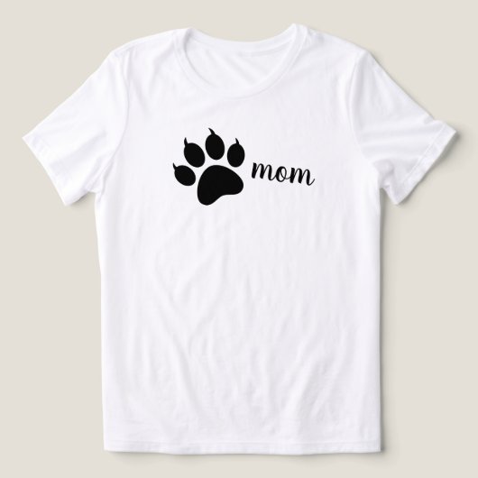 Hundemutter Minimalist Einfach Tri-Blend-Shirt Tri-Blend Shirt (Design Vorderseite)