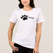 Hundemutter Minimalist Einfach Tri-Blend-Shirt Tri-Blend Shirt (Vorderseite)