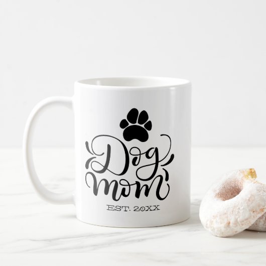 Hundemutter - Personalisiert etabliert - Hundelieb Kaffeetasse (Mit Donut)