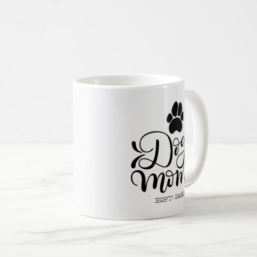Hundemutter - Personalisiert etabliert - Hundelieb Kaffeetasse (VorderseiteRechts)
