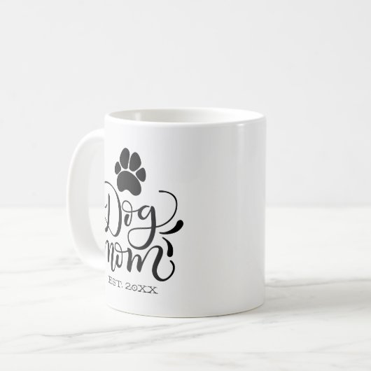 Hundemutter - Personalisiert etabliert - Hundelieb Kaffeetasse (Vorderseite Links)