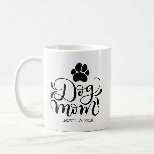 Hundemutter - Personalisiert etabliert - Hundelieb Kaffeetasse (Links)