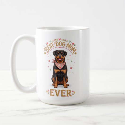Hundemutter-Tasse, Rottweiler-Muttertags-Kaffeetas Kaffeetasse (Links)