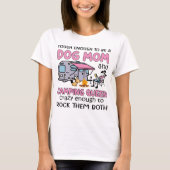 Hundemutter und Camping-Königin witzig T-Shirt (Vorderseite)