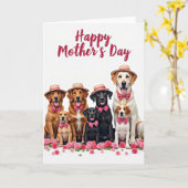 Hundemuttertags-Blumenkarte Karte (Gelbe Blume)
