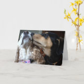 HUNDEN SAGEN WAHRLICH ALLES, WAS SIE BRAUCHEN GLÜC KARTE (Gelbe Blume)