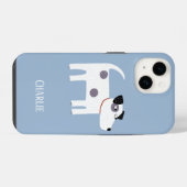 Hundename Blue iPhone Hülle (Rückseite (Horizontal))