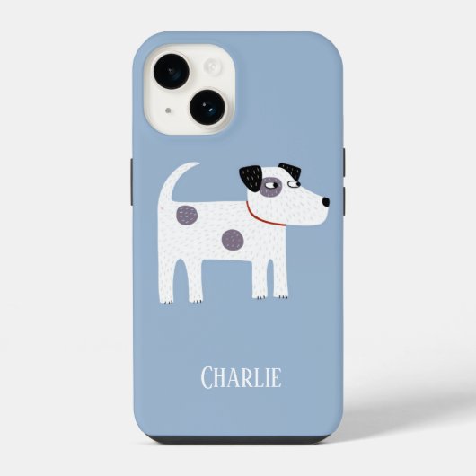 Hundename Blue iPhone Hülle (Rückseite)