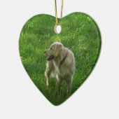 Hundenamensverzierung Keramikornament (Links)