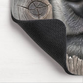 Hundenase im Holzzaun Mousepad (Ecke)