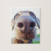 Hundenasennahaufnahme Puzzle (Vertikal)