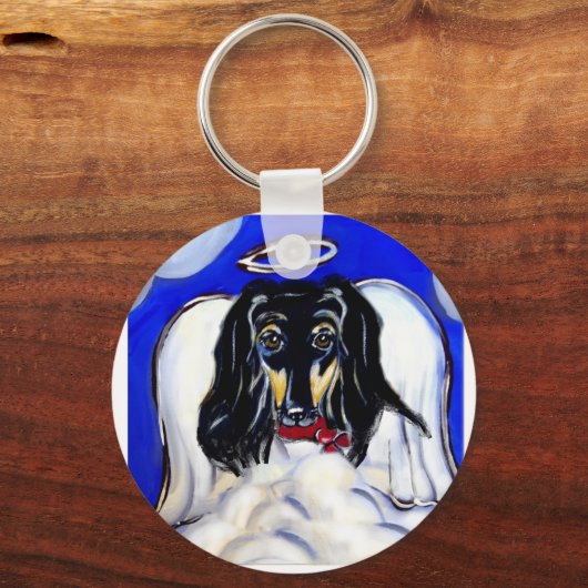 Hundengel Schlüsselanhänger (Vorderseite)