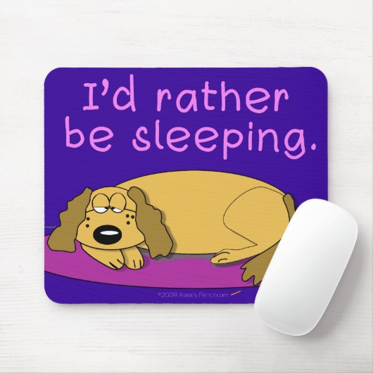 HundeNickerchen Mousepad (Marine) (Mit Mouse)