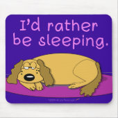 HundeNickerchen Mousepad (Marine) (Vorne)