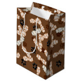 Hundenknochen - GIFT BAG Mittlere Geschenktüte (Rückseite Schrägansicht)