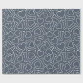 Hundenknochen Nahtloses Muster im Heimtierladen Geschenkpapier (Flach)