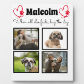 Hundensammlung - 4 Foto nach Maß Fotoplatte (Vorderseite)