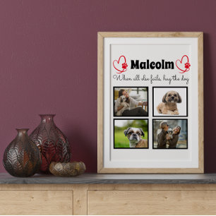 Hundensammlung - 4 Fotos nach Maß Poster