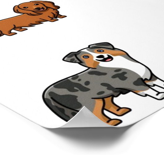 Hundensammlung Poster (Ecke)