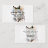 Hundentier aus Huskwolf, schön Visitenkarte (Vorne/Hinten)