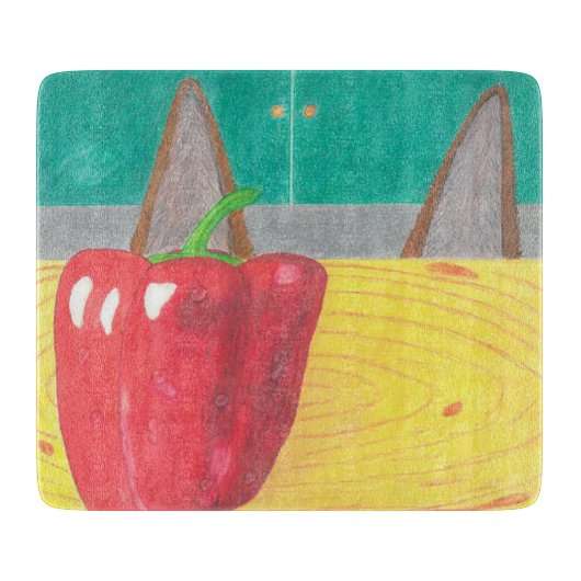 Hundeohren und Pfeffer Schneidebrett (Vorderseite)