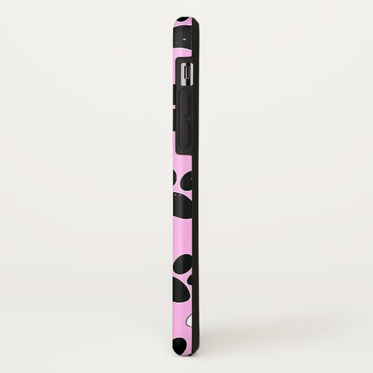 Hundepaare im rosa Hintergrund Case-Mate iPhone Hülle (Hinten/Links)