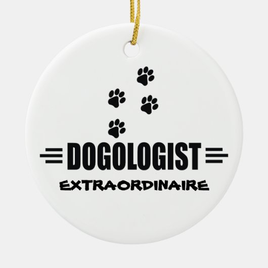 Hundepaare Keramikornament (Vorne)