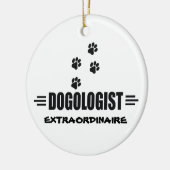 Hundepaare Keramikornament (Links)