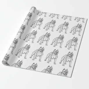 HundePackpapier amerikanischen Staffordshires Geschenkpapier