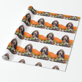 HundePackpapier Halloweens Basset Hound Geschenkpapier