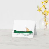 Hundepaddel-Karte Karte (Gelbe Blume)