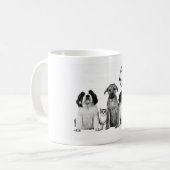 HUNDEPAKET KAFFE/TEE-TASSE SAGT GUTEN MORGEN KAFFEETASSE (Vorderseite Links)