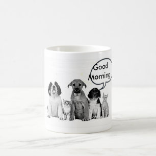 HUNDEPAKET KAFFE/TEE-TASSE SAGT GUTEN MORGEN KAFFEETASSE