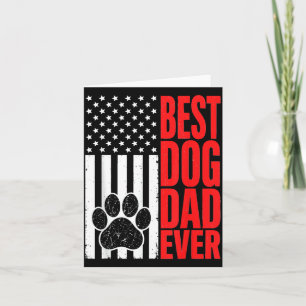 Hundepapa aller Zeiten Patriotischer Vatertag Hund Karte