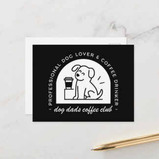 Hundepapa-Club lustige Kaffeeliebhaber Postkarte
