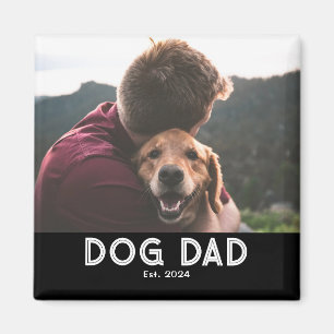Hundepapa Etabliert Fotogeschenk Magnet