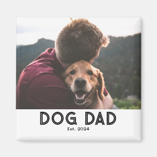 Hundepapa Etabliert Fotogeschenk Magnet