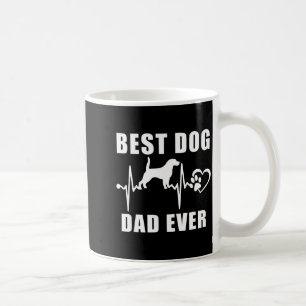 Hundepapa ever Beagle-Hunde-Herzschlag-Pfote-Welpe Kaffeetasse