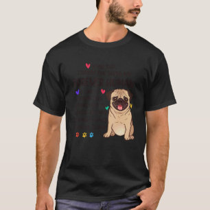 Hundepapa für immer menschlicher Mops-Vater Bekenn T-Shirt