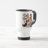 Hundepapa-Geschenk-Kaffeetasse – Perfektes Geschen Reisebecher (VorderseiteRechts)
